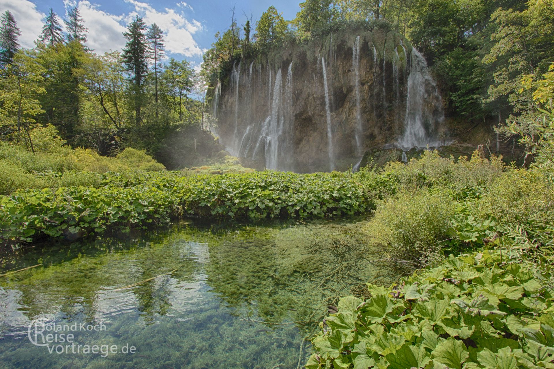 Kroatien - Plitvicer Seen -Wasserfälle am Gradinsko Jezero